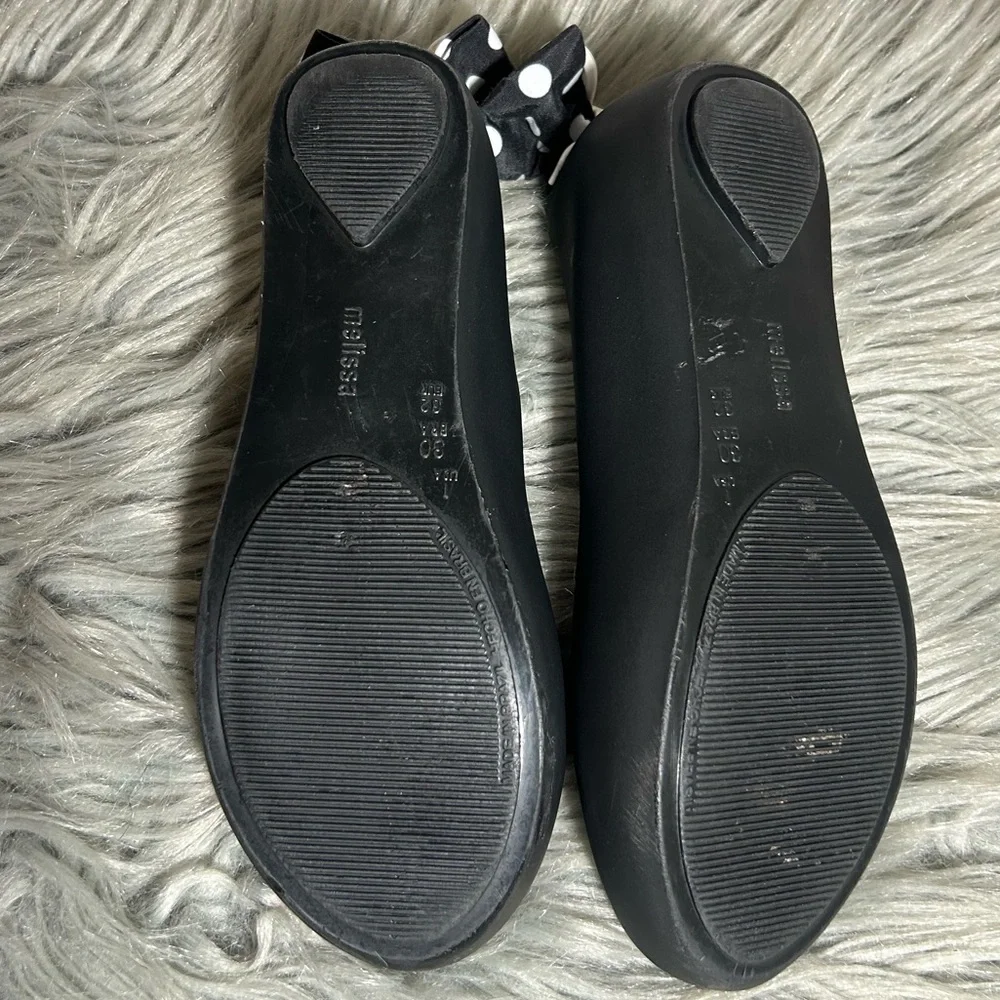 MINI MELISSA x Disney Minnie Mouse Ultragirl Ballet Flat Black Sz 1